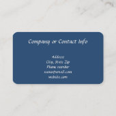 神話上の一角獣シルエット満月海 名刺 (裏面)