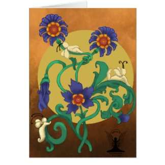 神話上の妖精の芸術の花柄の魔法