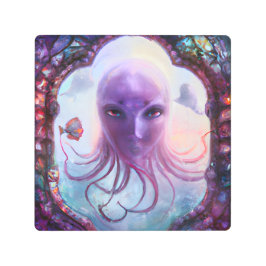 神話上の海の生き物 メタルプリント