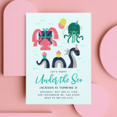 神話上の海の生き物 招待状