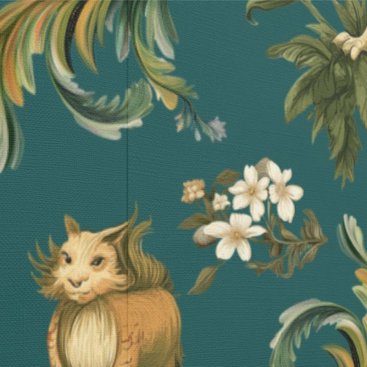 神話動物の森の生き物ティール（緑がかった色） 壁紙 (縫い目)