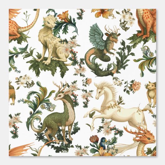 神話動物の森の生き物 壁紙 (正面)