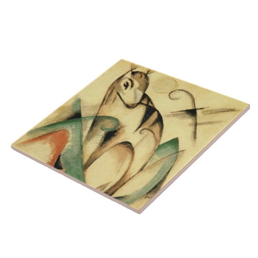 神話動物（Franz Marc著） タイル (側面)