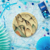 神話動物（Franz Marc著） ペーパープレート (パーティー)