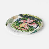 神話威厳のあるドラゴン誕生日 ペーパープレート (アングル)