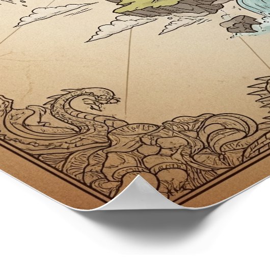 神話景観地図 ポスター (角)