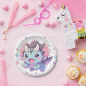 神話的な甘い恐竜の赤ちゃんシャワー ペーパープレート (パーティー)