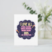 神話的な生き物たち、ヴァンパイアたち、人狼が大好き ポストカード (スタンド正面)