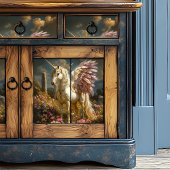 神話的な白ペガサスパープルウィングスストーンサークル 薄葉紙