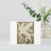 神話的な翼のある姿 ポストカード (スタンド正面)