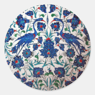 神話的なBennuの鳥のデザインのタイルの芸術 ラウンドシール