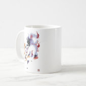 神話的伝統的きつね コーヒーマグカップ (正面左)