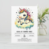 神話的至福ユニコーン誕生日 招待状 (スタンド正面)