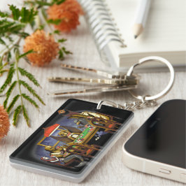 神話的遊生物トランプのポーカー キーホルダー