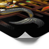 神話的遊生物トランプのポーカー ポスター (角)