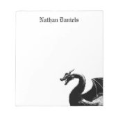 神話龍パーソナライズされた ノートパッド (正面)