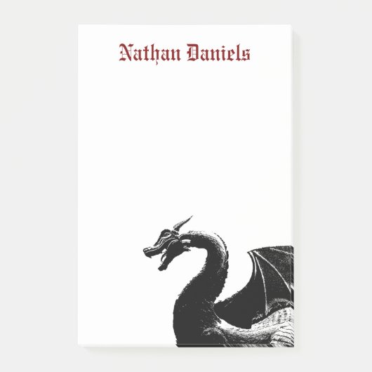 神話龍パーソナライズされた ポストイット (正面)