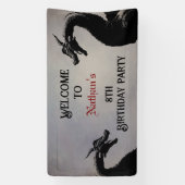 神話龍パーソナライズされた 横断幕 (縦)