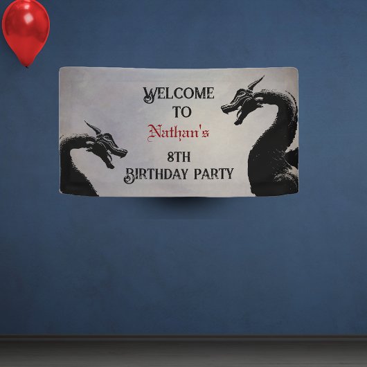 神話龍パーソナライズされた 横断幕