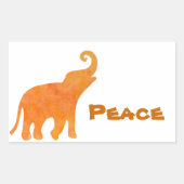 神象 長方形シール (正面)