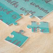 神賛美と共に歩く女 ジグソーパズル (側面)