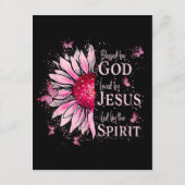 神賛美に愛される – イエズピンクヒマワリ エンクロージャーカード (裏面)