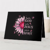 神賛美に愛される – イエズピンクヒマワリ カード (正面)