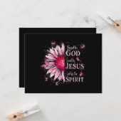 神賛美に愛される – イエズピンクヒマワリ カード (正面/裏面インサイチュ)