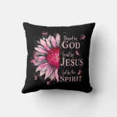 神賛美に愛される – イエズピンクヒマワリ クッション (裏面)