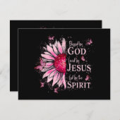 神賛美に愛される – イエズピンクヒマワリ シーズンカード (正面/裏面)