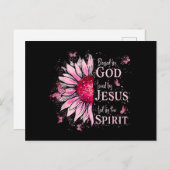 神賛美に愛される – イエズピンクヒマワリ シーズンポストカード (正面/裏面)