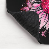 神賛美に愛される – イエズピンクヒマワリ マウスパッド (コーナー)