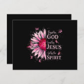 神賛美に愛される – イエズピンクヒマワリ 出欠カード (正面/裏面)