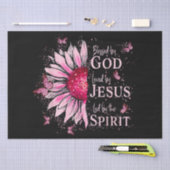 神賛美に愛される – イエズピンクヒマワリ 薄葉紙 (クラフト)