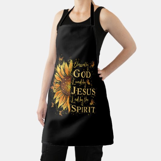 神賛美に – イエスに愛されるヒマワリ エプロン (インサイチュ)