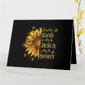 神賛美に – イエスに愛されるヒマワリ カード (黄色い花)