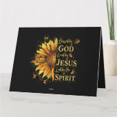 神賛美に – イエスに愛されるヒマワリ カード (裏面)