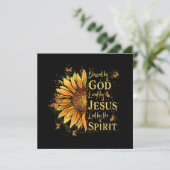 神賛美に – イエスに愛されるヒマワリ サンキューカード (スタンド正面)