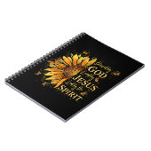 神賛美に – イエスに愛されるヒマワリ ノートブック (左側)