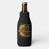 神賛美に – イエスに愛されるヒマワリ ボトルクーラー (ボトル正面)