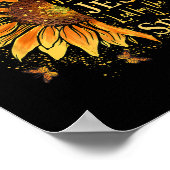 神賛美に – イエスに愛されるヒマワリ ポスター (角)