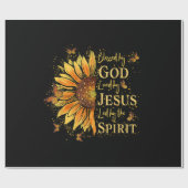 神賛美に – イエスに愛されるヒマワリ ラッピングペーパー (フラット)