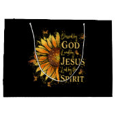 神賛美に – イエスに愛されるヒマワリ ラージペーパーバッグ (裏面)