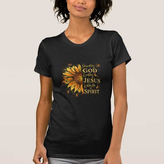 神賛美に – イエスに愛されるヒマワリ Tシャツ (正面)