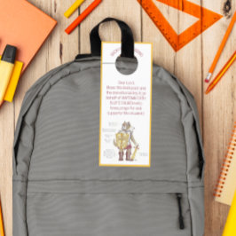 神賛美のリュックサックの鎧 ドアノブサイン