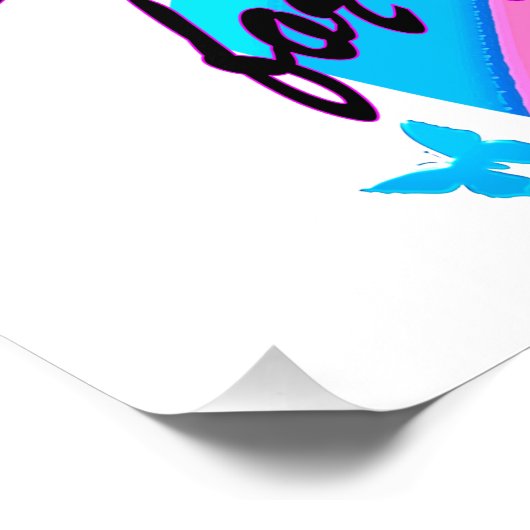 神賛美の70番目の蝶のデザイン フォトプリント (角)