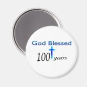 神賛美100年の誕生日プレゼント マグネット (正面/裏面)