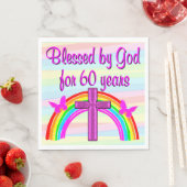 神賛美60番目の誕生日紙ナプキンス スタンダードランチョンナプキン (インサイチュ)