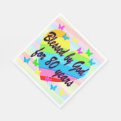 神賛美80番目の誕生日紙パーティーナプキンス スタンダードランチョンナプキン (角)