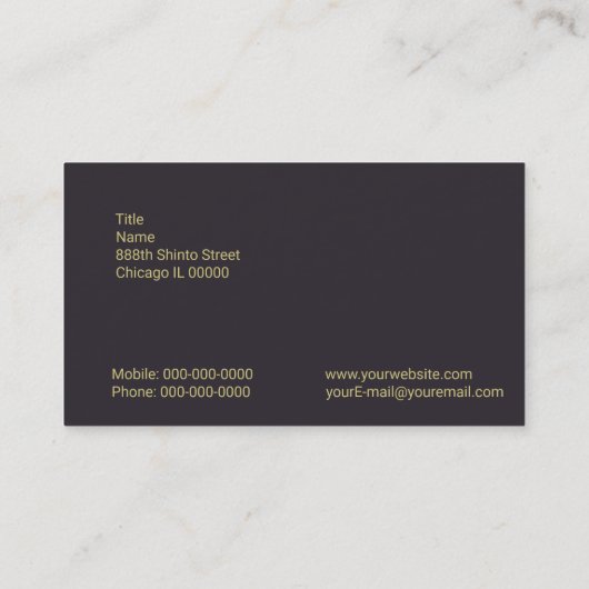 神道の名刺 名刺 (裏面)